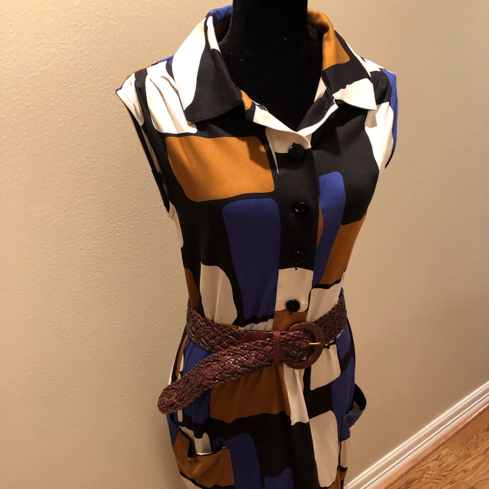 Diane Von Furstenberg patterned sleeveless dress